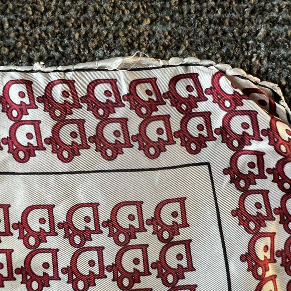 Vintage Christian Dior Silk Monogram Pocket Square Handkerchief - Picture 8 of 15